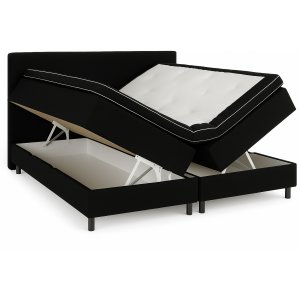 Aksentseng med boks 180x200 cm - Svart Aksentseng med boks 180x200 cm - Svart