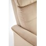 Semir elektrisk hvilestol med USB - beige fl�yel