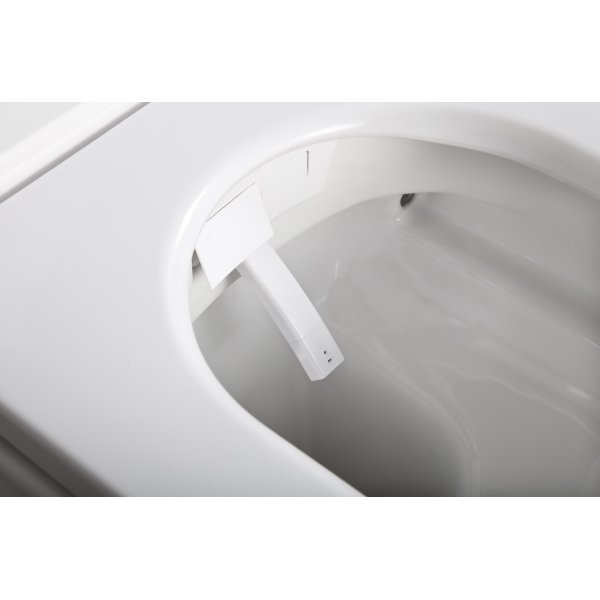 Smart toalett | Oppvarmet sete - Bidetfunksjon - Appkontroll - Automatisk hygienetoalett - Hvit