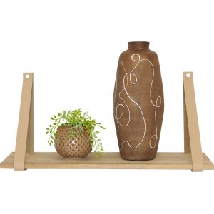 Frikk vegghylle 60 cm - Hvitpigmentert eik