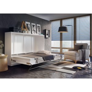 Nattbord 140x200 cm sammenleggbar seng - Hvit