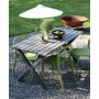 Spisegruppe Scottsdale: 150 cm grtt trebord inkludert 4 stk Nordan stablebare stoler