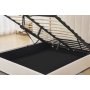 Sengeramme med hodegavl og oppbevaring 180 x 200 cm - Beige - Bianca