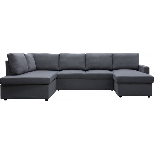 Sovesofa U-modell m�rkegr� - T�rn�
