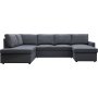 Sovesofa U-modell m�rkegr� - T�rn�