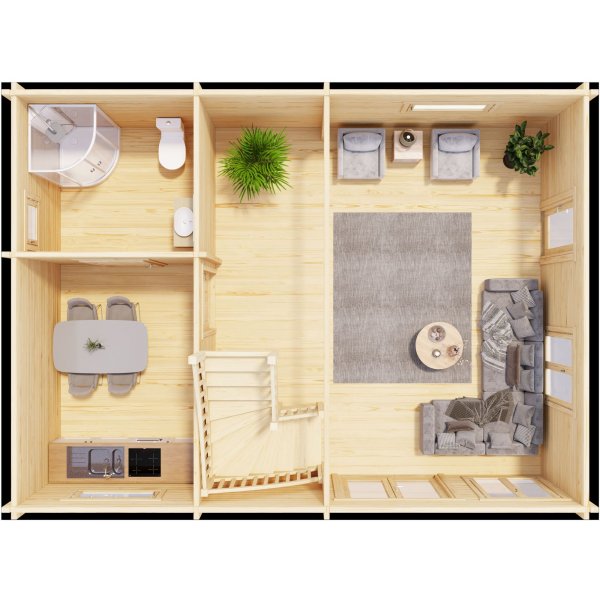 Feriehus Mattis A - 42,5 m² Feriehus Mattis A - 42,5 m²