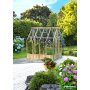 Drivhus Emilia med fundament 5,4 m² – Gråbehandlet tre - Herdet glas Drivhus Emilia med fundament 5,4 m² – Gråbehandlet tre - Herdet glas