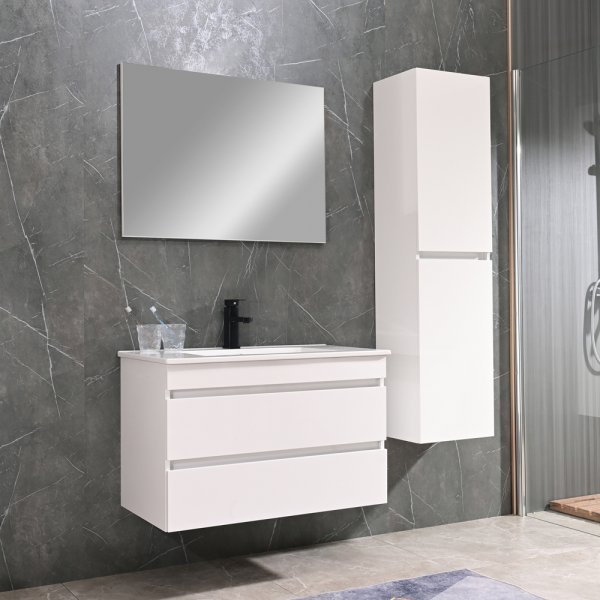 Baderomsm�bler Valencia - Hvit + Toalettpapirholder