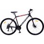 Terrengsykkel Mars Runner 28\\\" - Svart/rd + Reflekterende sele
