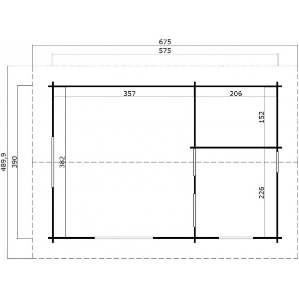 Attefallhus Lina Guld - 24,3 m�