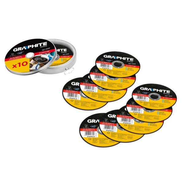 Skjæreskive, INOX 115 x 1,0 x 22,2 mm - 10 deler Skjæreskive, INOX 115 x 1,0 x 22,2 mm - 10 deler