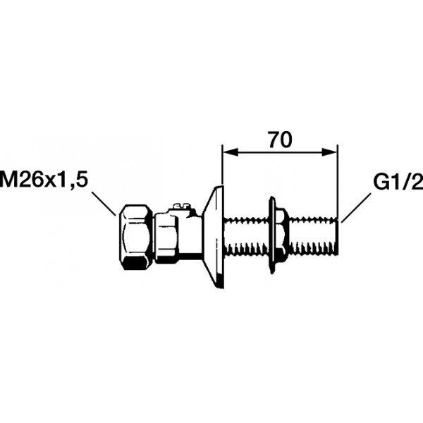 FM Mattsson Tilkoblingskobling Krom Type 3 FM Mattsson Tilkoblingskobling Krom Type 3