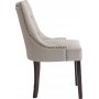 Tuva spisestuestol beige med m�rkebrune ben
