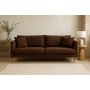 �stermalm 3-seters sofa - M�rkebrun chenille