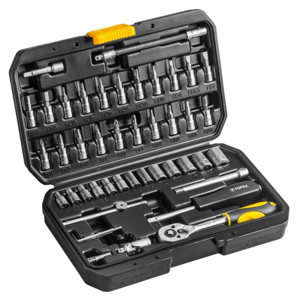 Stikkontaktsett 1/4", 46 deler