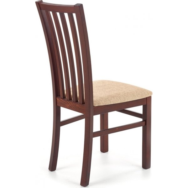 Stol i valnøtt / beige sete Stol i valnøtt / beige sete