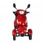 Tur-scooter med 4 hjul - svart & rd 1000W