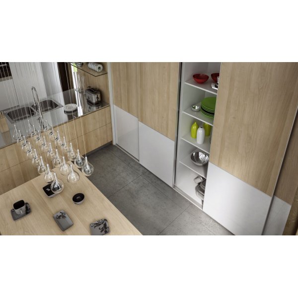 Venedig skyved�r for garderobeskap - 4 d�rer - Panel - Valgfri farge