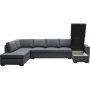 U-sofa Solna vendbar - 367 cm - mørk grå U-sofa Solna vendbar - 367 cm - mørk grå