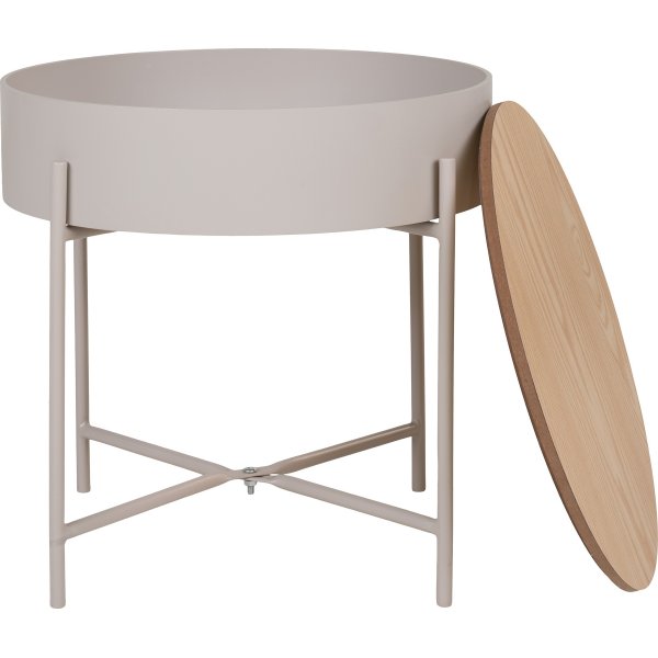 Sisco sidebord Beige/Grå Ø40 cm Sisco sidebord Beige/Grå Ø40 cm