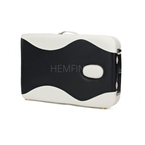 Massasjebenk med metallben - 3 soner - Tofarget