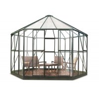 Drivhus Atrium Grønn - 9 m² Drivhus Atrium Grønn - 9 m²