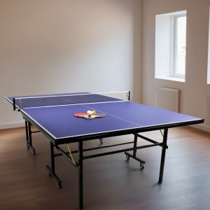 Bordtennisbord | Inkl. nett, racket og baller | Sammenleggbar | TTB02 Bordtennisbord | Inkl. nett, racket og baller | Sammenleggbar | TTB02