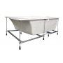 Trapets hjrnebadekar - Space Line | dybde 48 cm | venstremontert modell