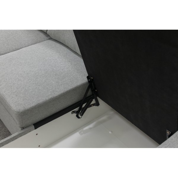 U-sofa sovesofa Tärnö vendbar med oppbevaring - 304 cm - lys grå U-sofa sovesofa Tärnö vendbar med oppbevaring - 304 cm - lys grå
