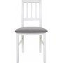Spisestol hvit med gr�tt sete