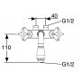 FM Mattsson To-greps spylebatteri Krom - 3104-0000
