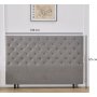 Deluxe quiltet hodegavl 160 x 125 cm - Gr�