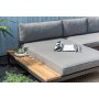 Livsstil Hage Topaz salonggruppe med divan - Grå/teak Livsstil Hage Topaz salonggruppe med divan - Grå/teak
