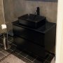 Toalett 80 cm | Med servant i svart design | Nimbus Toalett 80 cm | Med servant i svart design | Nimbus