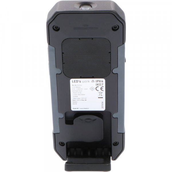 Arbeidslampe med h�yttaler 550lm