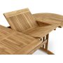 Salt ovalt spisebord i teak 150-210 cm butterfly - Teak