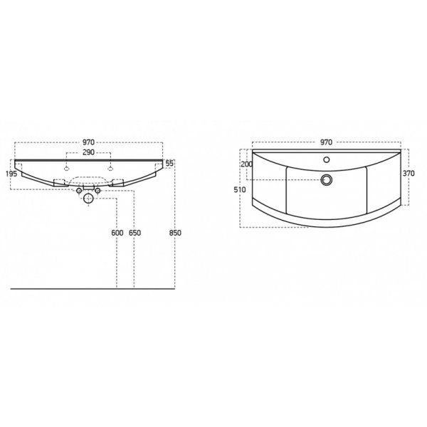 Møbelpakke Ritmo 95 - Hvitt med speilskap Møbelpakke Ritmo 95 - Hvitt med speilskap