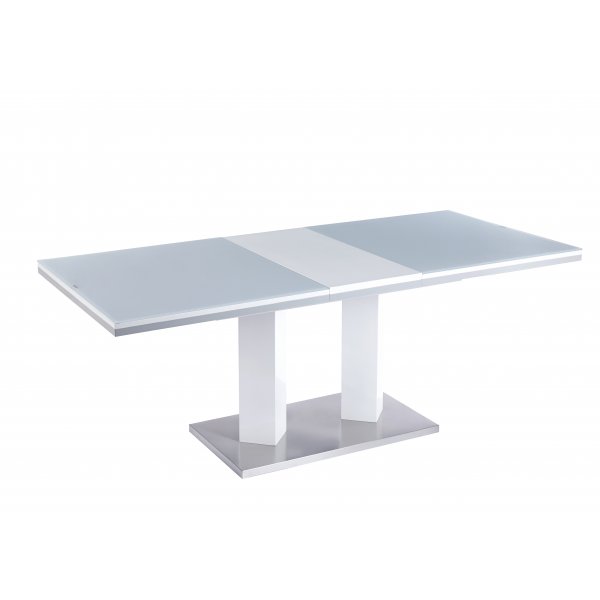 Colombia spisebord uttrekkbart 160-200 cm - Hvit