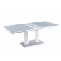 Colombia spisebord uttrekkbart 160-200 cm - Hvit