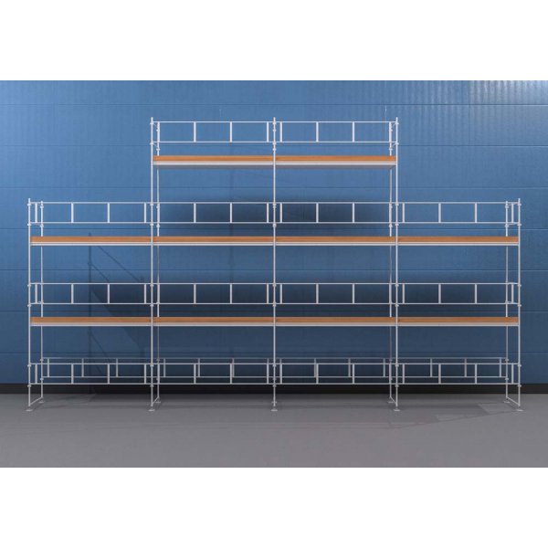 Stillas Ram 12x6 m + Gaveltopp - Stl