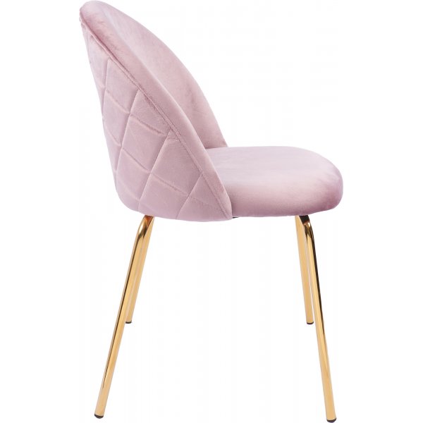 Rosa stol med gullbein - Plaza Rosa stol med gullbein - Plaza
