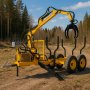 Tømmertilhenger med løftekran - Maks løftekapasitet 300 kg Tømmertilhenger med løftekran - Maks løftekapasitet 300 kg