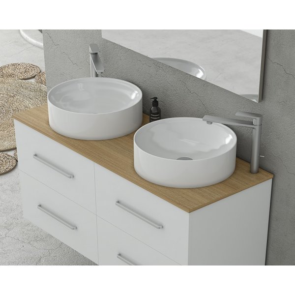 Møbelpakke Torino 120 - Hvitt med speil Møbelpakke Torino 120 - Hvitt med speil