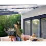 Canopia Stockholm solskjerming for terrassetak 3,4 x 7,4 - Hvit