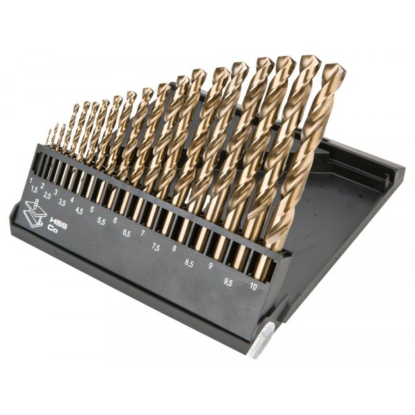 Borsett HSS-Co, 1,0 - 10,0 mm - 19 deler