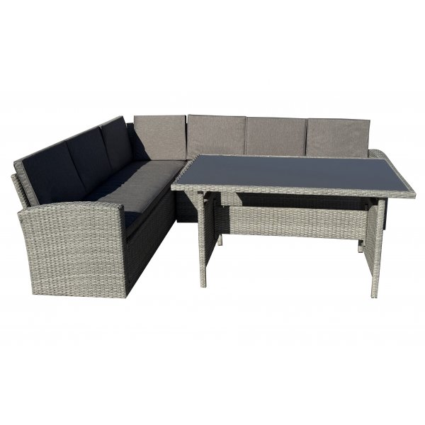 Utendrs sofagruppe hyre - Gr syntetisk rotting