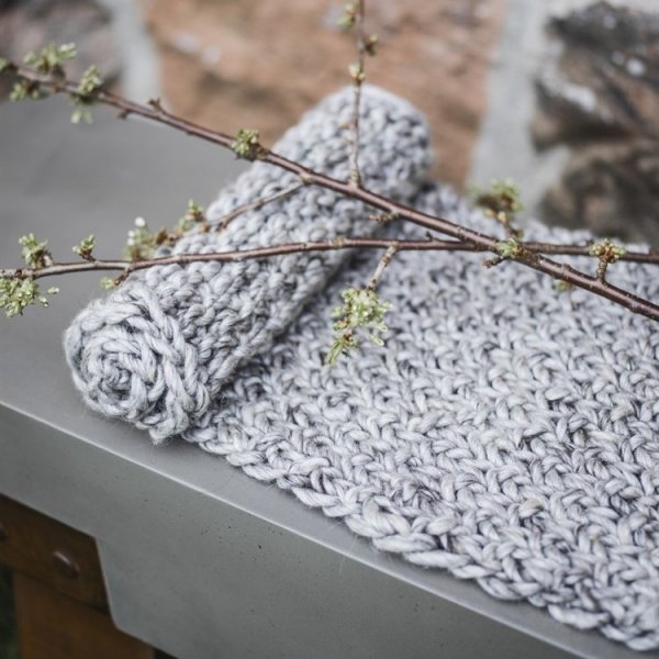 Truls sittepute 35 x 120 cm - Lys gr� Melange