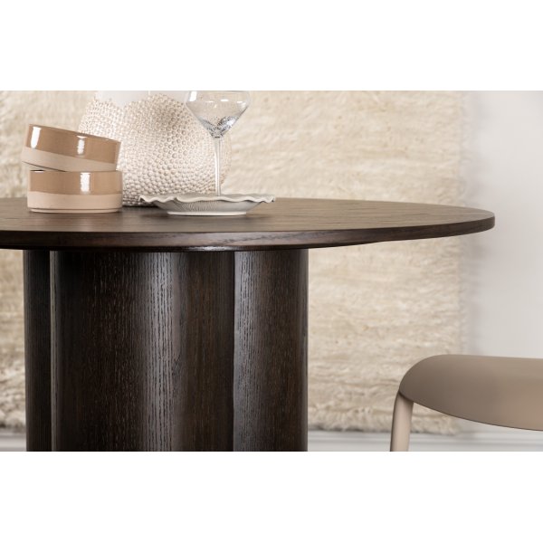 Spisebord Olivia rundt 110 cm mokka Spisebord Olivia rundt 110 cm mokka
