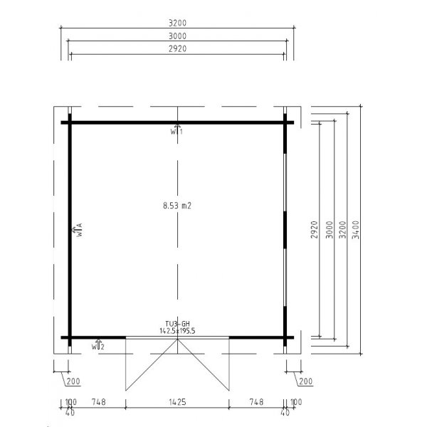 Anneks Arne E - 10 m² Anneks Arne E - 10 m²