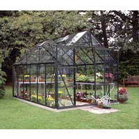 Magnum drivhus - 9,9 m² svart, med herdet glass Magnum drivhus - 9,9 m² svart, med herdet glass